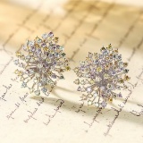 14k Gold 3.80 Ct Natural Color Diamond Earrings