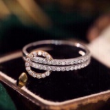 14k Gold 0.45 Ct Natural H Diamond Ring