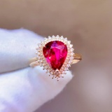 14k Gold 4.89 Ct Natural Tourmaline & Diamond Ring
