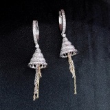 14k Gold 1.38 Ctw Natural H Diamond Earrings