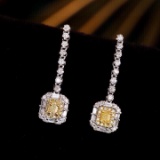 14k Gold 0.70 Ct Natural Color Diamond Necklace