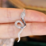 14k Gold 0.66 Ctw Natural Emerald & Diamond Necklace