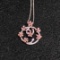 14k Gold 0.24 Ct Natural Pink Diamond & Diamond Necklace