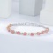 14k Gold 1.95 Ctw Natural Pink Diamond & Diamond Bracelet