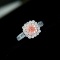 14k Gold 0.80 Ctw Natural Pink Diamond & Diamond Ring