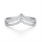 14k Gold 0.25 Ct Natural H Diamond & Eternity Band Ring
