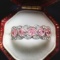 14k Gold 0.84 Ctw Natural Pink Diamond & Diamond & Eternity Band Ring