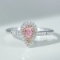 14k Gold 0.25 Ctw Natural Pink Diamond & Diamond & Cocktail Ring
