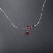 14k Gold 0.65 Ctw Natural Ruby & Diamond Necklace
