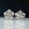 14k Gold 0.76 Ct Natural H Diamond Earrings