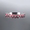 14k Gold 3.06 Ctw Natural Ruby & Diamond Bangle