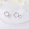 14k Gold 0.96 Ct Natural H Diamond Earrings