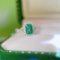 14k Gold 1.20 Ctw Natural Emerald & Diamond Ring