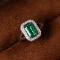 14k Gold 1.29 Ctw Natural Emerald & Diamond Ring