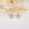 14k Gold 0.50 Ctw Natural Pink Diamond & Diamond Earrings