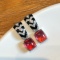 14k Gold 7.70 Ct Natural Ruby Earrings