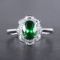 14k Gold 1.60 Ctw Natural Sapphire & Diamond Ring