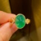 14k Gold 4.09 Ctw Natural Emerald & Diamond Ring