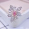 Gia Certified 14k Gold 1.76 Ctw Natural Pink Diamond & Diamond Ring