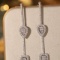 14k Gold 1.16 Ct Natural H Diamond Earrings