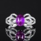 14k Gold 1.79 Ctw Natural Sapphire & Diamond Ring
