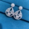 14k Gold 4.50 Ctw Natural H Diamond Earrings
