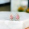 14k Gold 0.28 Ctw Natural Pink Diamond & Diamond Earrings