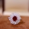 14k Gold 1.75 Ctw Natural Ruby & Diamond Ring