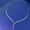 14k Gold 1.30 Ctw Natural H Diamond Necklace