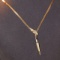 14k Gold 0.25 Ct Natural H Diamond Necklace