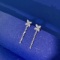 14k Gold 1.11 Ctw Natural H Diamond Earrings