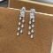 14k Gold 0.88 Ct Natural H Diamond Earrings