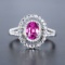 14k Gold 1.72 Ctw Natural Sapphire & Diamond Ring