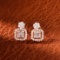 14k Gold 0.78 Ctw Natural H Diamond Earrings