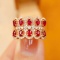 14k Gold 1.48 Ctw Vivid Red Natural Ruby & Diamond Ring