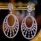 14k Gold 1 Ct Natural H Diamond Earrings