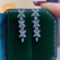 14k Gold 1.32 Ct Natural H Diamond Earrings