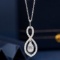 14k Gold 0.36 Ctw Natural H Diamond Pendant