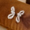 14k Gold 0.88 Ctw Natural H Diamond Earrings