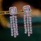 14k Gold 1.16 Ct Natural H Diamond Earrings