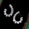 14k Gold 1.58 Ct Natural H Diamond Earrings