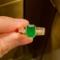 14k Gold 1.74 Ctw Vivid Green Natural Emerald & Diamond Ring