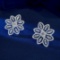 14k Gold 1.16 Ct Natural H Diamond Earrings