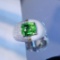 14k Gold 3.85 Ctw Natural Tsavorite & Diamond Ring