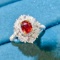 14k Gold 1.86 Ctw Natural Ruby & Diamond Ring/pendant
