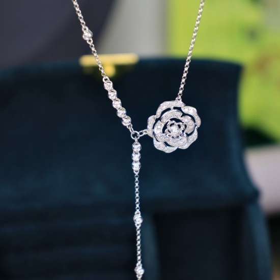 14k Gold 0.65 Ct Natural H Diamond Necklace