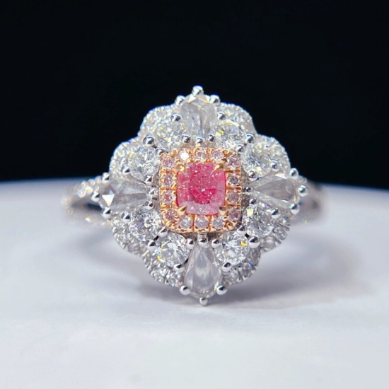 14k Gold 1.07 Ctw Natural Pink Diamond & Diamond & Cocktail Ring/pendant