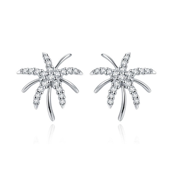14k Gold 0.20 Ct Natural H Diamond Earrings