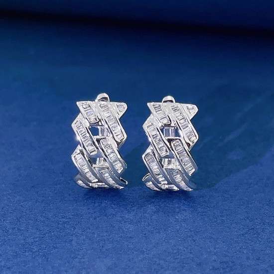 14k Gold 0.50 Ct Natural H Diamond Earrings