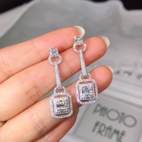 14k Gold 1.15 Ctw Natural H Diamond Earrings